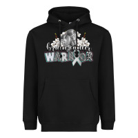 Black brain cancer warrior Heavyweight Hoodie - CowGirlArtShop