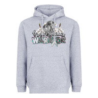Heather Grey brain cancer warrior Heavyweight Hoodie - CowGirlArtShop