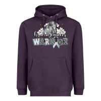 Plum brain cancer warrior Heavyweight Hoodie - CowGirlArtShop