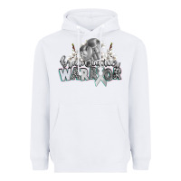White brain cancer warrior Heavyweight Hoodie - CowGirlArtShop