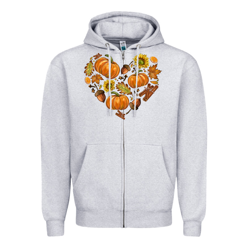Fall Heart Zipper Hoodie by texasbilliewilder | Teevron