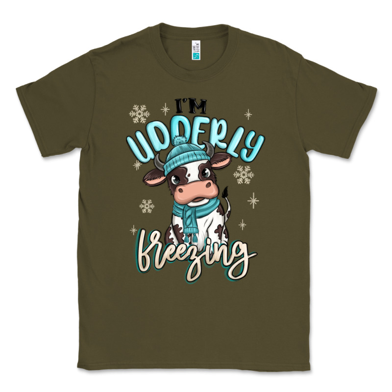 I'm Udderly Freezing Baby Cow Classic Tee by MaliasSmallBusiness | Teevron