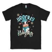 Black i'm udderly freezing baby cow Classic Tee - MaliasSmallBusiness