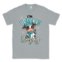 Heather Grey i'm udderly freezing baby cow Classic Tee - MaliasSmallBusiness