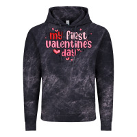 Cloud Black my first valentines day Vintage Hoodie - MaliasSmallBusiness