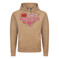 Vintage Coffee my first valentines day Vintage Hoodie - MaliasSmallBusiness