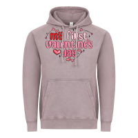 Vintage Zinc my first valentines day Vintage Hoodie - MaliasSmallBusiness