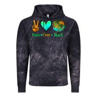 Cloud Black peace love beach Vintage Hoodie - Jasminsmagicworld