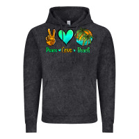 Vintage Black peace love beach Vintage Hoodie - Jasminsmagicworld