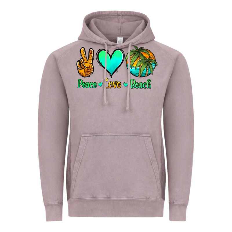 Peace Love Beach Vintage Hoodie by Jasminsmagicworld | Teevron