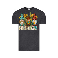 Vintage Black yeehaw with gnomies Vintage Tee - NancyCooperArtShop