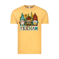 Vintage Mustard yeehaw with gnomies Vintage Tee - NancyCooperArtShop