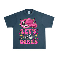 Midnight Navy lets go girls Urban Heavy Tee - NancyCooperArtShop