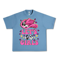 Pebble Blue lets go girls Urban Heavy Tee - NancyCooperArtShop