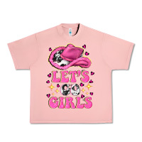 Salmon lets go girls Urban Heavy Tee - NancyCooperArtShop