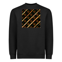 Black african floral seamless pattern Heavyweight Sweatshirt - BundleAndBundleShop