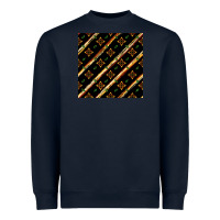 Navy african floral seamless pattern Heavyweight Sweatshirt - BundleAndBundleShop