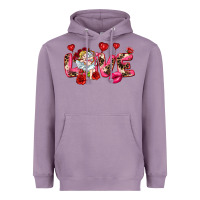 Lavender Love Valentine's Day Heavyweight Hoodie - HowdyJamesFarm