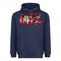 Navy Love Valentine's Day Heavyweight Hoodie - HowdyJamesFarm