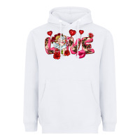 White Love Valentine's Day Heavyweight Hoodie - HowdyJamesFarm