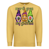 Antique Gold Mardi Gras with my gnomies Premium Sweatshirt - HowdyJamesFarm