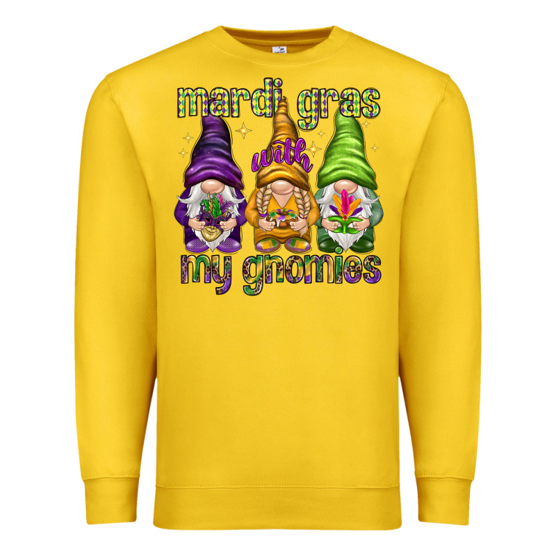 Mardi Gras With My Gnomies Premium Sweatshirt by HowdyJamesFarm | Teevron