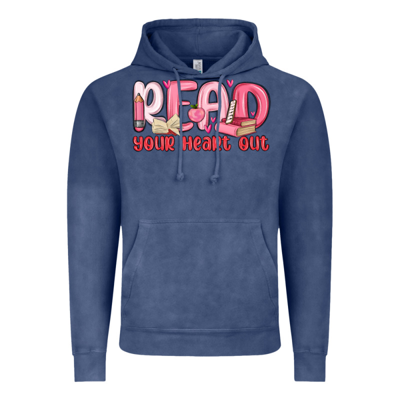 Read Your Heart Out Vintage Hoodie by MaliasSmallBusiness | Teevron