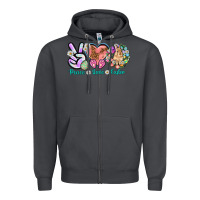 Smoke Peace love Easter Zipper Hoodie - NancyCooperArtShop