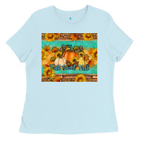 Baby Blue Fall sweet fall Ladies Tee - Artiststas