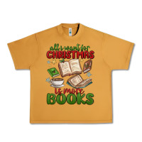 Peanut Butter all i want for christmas is more books Urban Heavy Tee - MaliasSmallBusiness