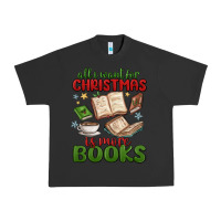 Pigment Black all i want for christmas is more books Urban Heavy Tee - MaliasSmallBusiness