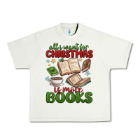 Pistachio all i want for christmas is more books Urban Heavy Tee - MaliasSmallBusiness