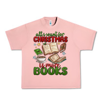 Salmon all i want for christmas is more books Urban Heavy Tee - MaliasSmallBusiness