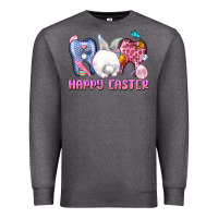 Charcoal Heather Happy Easter Dental Easter Day Premium Sweatshirt - CowGirlArtShop