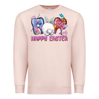 Pale Pink Happy Easter Dental Easter Day Premium Sweatshirt - CowGirlArtShop