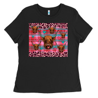 Black highland cow valentines Ladies Tee - JahusDesignShop