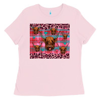Highland Cow Valentines Ladies Tee | Teevron