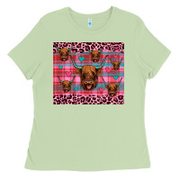 Matcha highland cow valentines Ladies Tee - JahusDesignShop