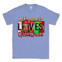 Colony Blue just a girl who loves christmas Classic Tee - CowhideDigitalArt
