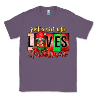 Lavender just a girl who loves christmas Classic Tee - CowhideDigitalArt