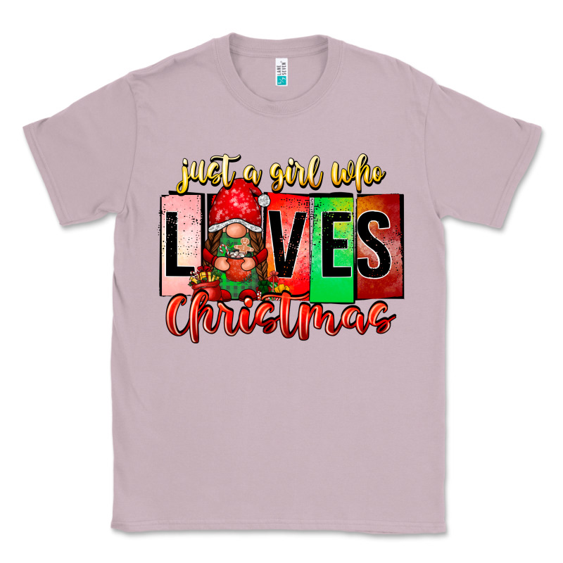 Just A Girl Who Loves Christmas Classic Tee by CowhideDigitalArt | Teevron