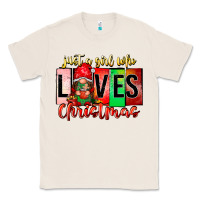 Natural just a girl who loves christmas Classic Tee - CowhideDigitalArt