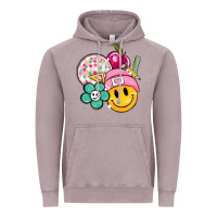 Vintage Zinc smiley face and school elementary Vintage Hoodie - MaliasSmallBusiness
