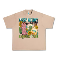 Burro last night we let the liquar talk Urban Heavy Tee - NancyCooperArtShop