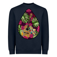 Navy Hispanic Heritage Heavyweight Sweatshirt - BundleAndBundleShop