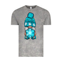 Cloud Rock winter gnome with snowflake Vintage Tee - NancyCooperArtShop