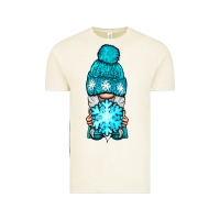 Vintage Arctic winter gnome with snowflake Vintage Tee - NancyCooperArtShop