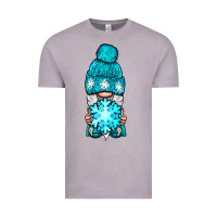 Vintage Zinc winter gnome with snowflake Vintage Tee - NancyCooperArtShop