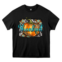 Black Thankful Pumpkin Heavy Core Tee - Artiststas