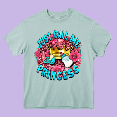 Just Call Me Princess Heavy Core Tee Designed By Adodesignshop